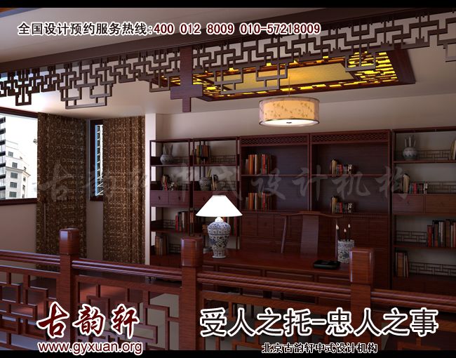 扶着厚实的红木栏杆_吉德网 楼梯间中式装修效果图 楼梯间的陈设和造型一派祥和,玻璃上的图案顺着栏杆绵延而上,寓意万寿无疆。 卫生间中式装修图片 清水顺着盆盂流淌,指缝间都交错着卫生间惬意的氛围。
