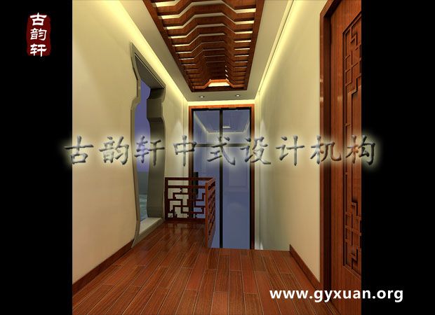 中式装修走廊设计效果图