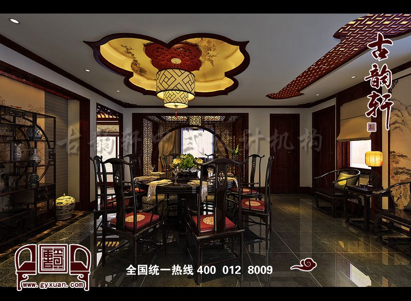 餐厅中式装修图片