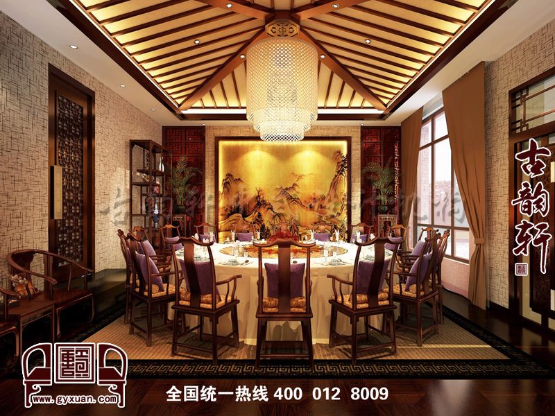 休闲会所中式装修图片
