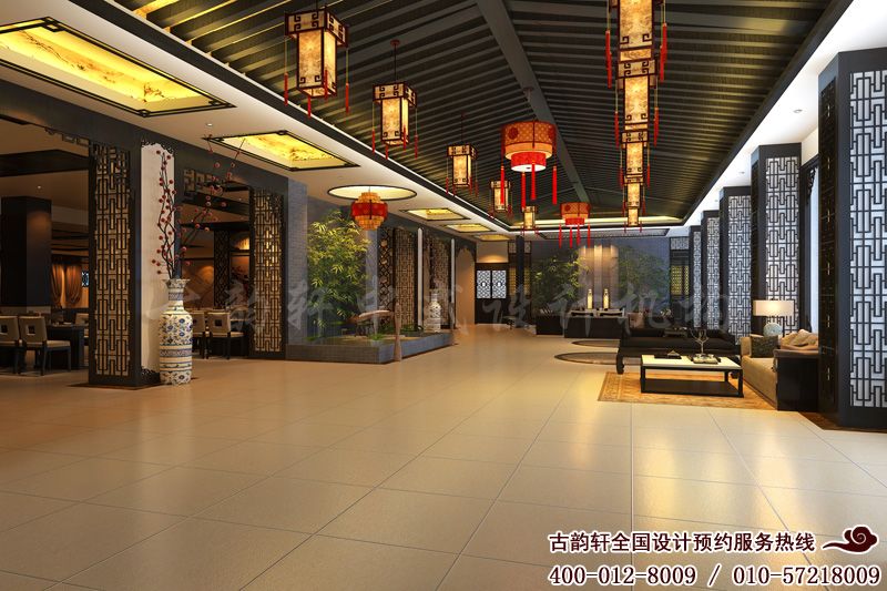 酒店中式装修大厅