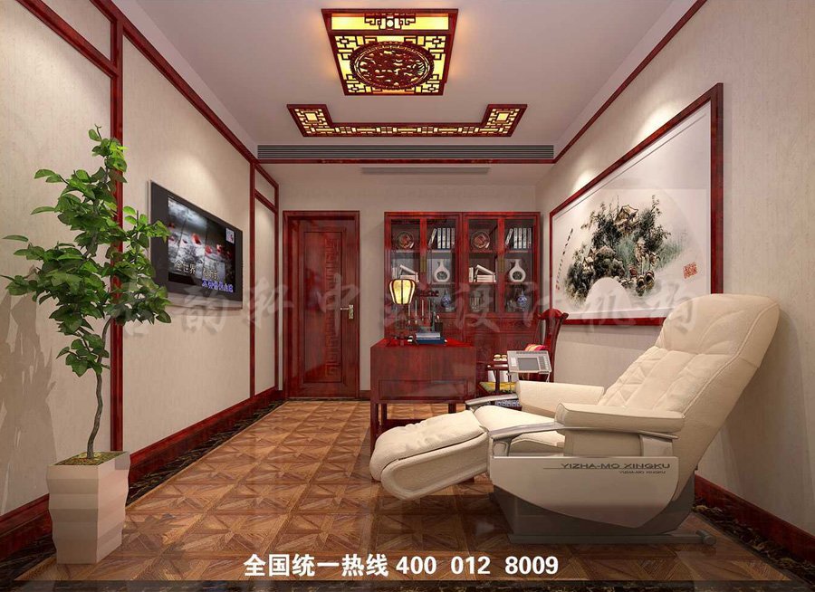 简约中式家装书房装修效果图
