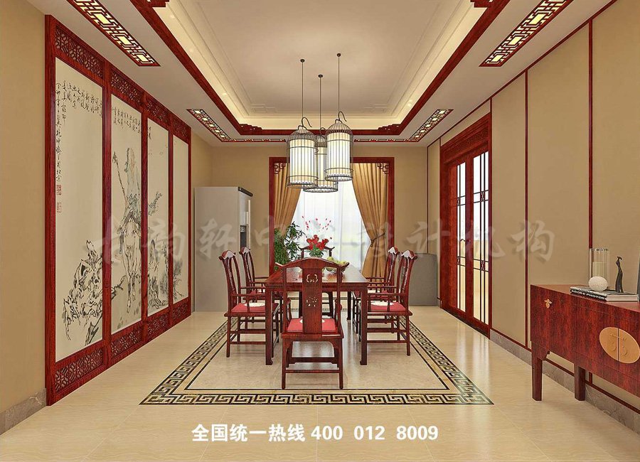 简约中式家装餐厅装修效果图
