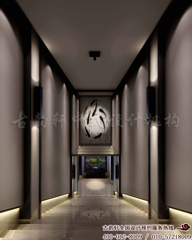 新中式人会所装修效果图
