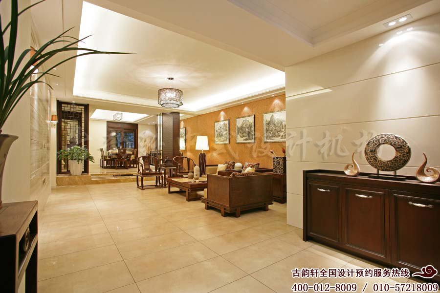 大户型中式风格装修_住宅装修效果图