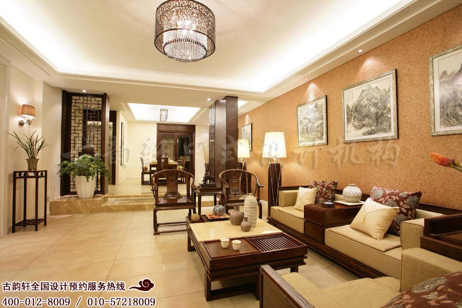 大户型中式风格装修_住宅装修效果图